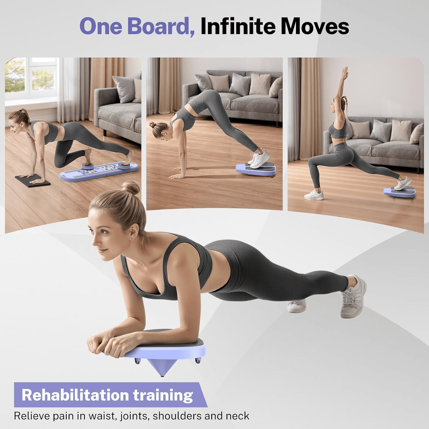 15 - in - 1 Foldable Pilates Reformer Board – Full Body Workout | TheFormX™ - TheFormX
