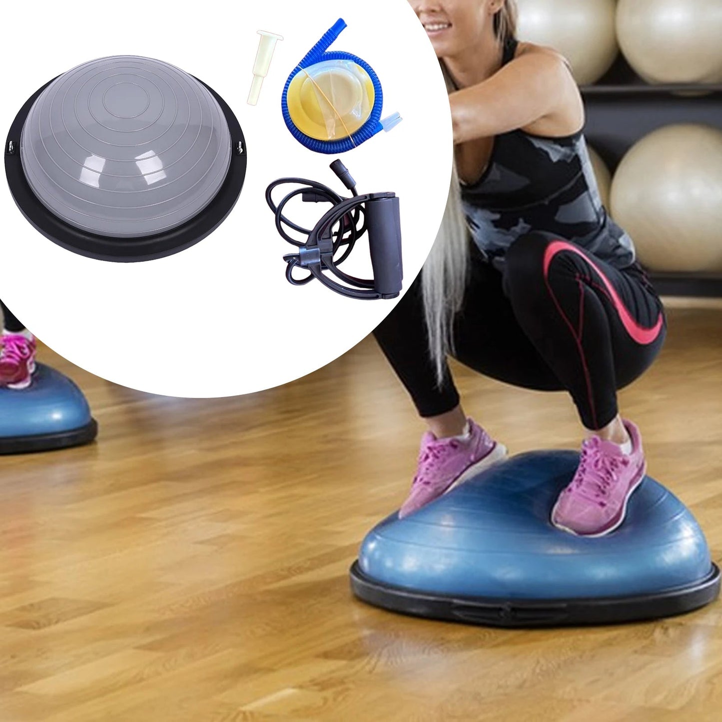 42cm Half Balance Yoga Ball Trainer | TheFormX™ - TheFormX