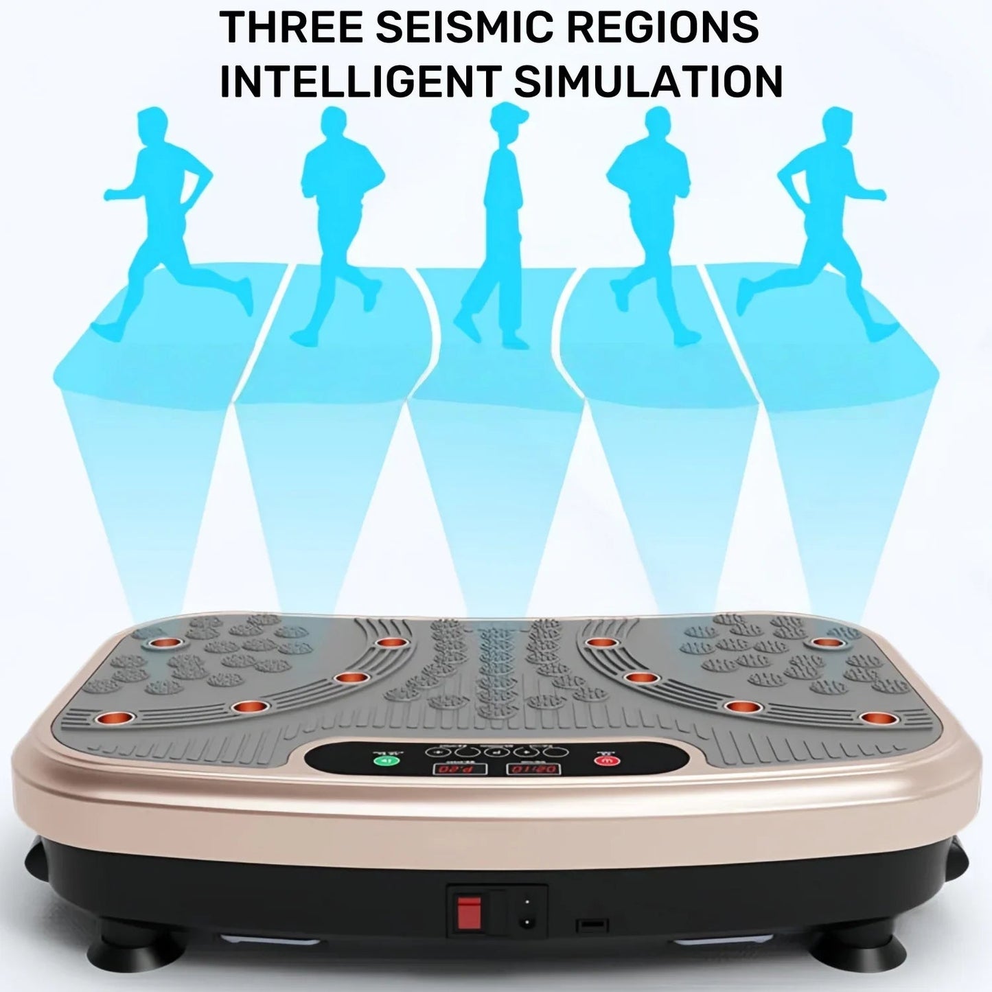99 - Speed Full Body Vibration Plate Exercise Machine with Removable Handles | TheFormX™ - TheFormX