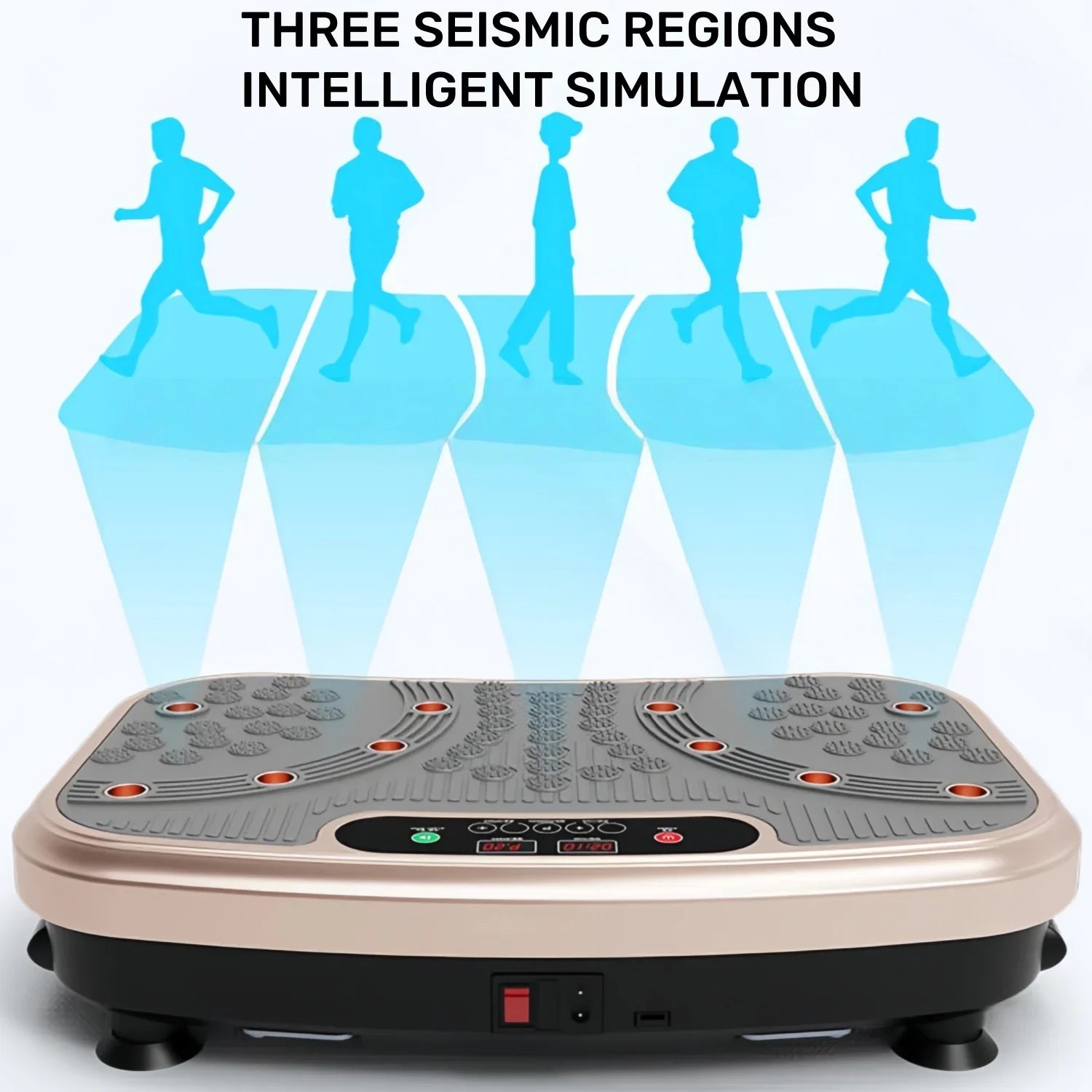 99 - Speed Full Body Vibration Plate Exercise Machine with Removable Handles | TheFormX™ - TheFormX