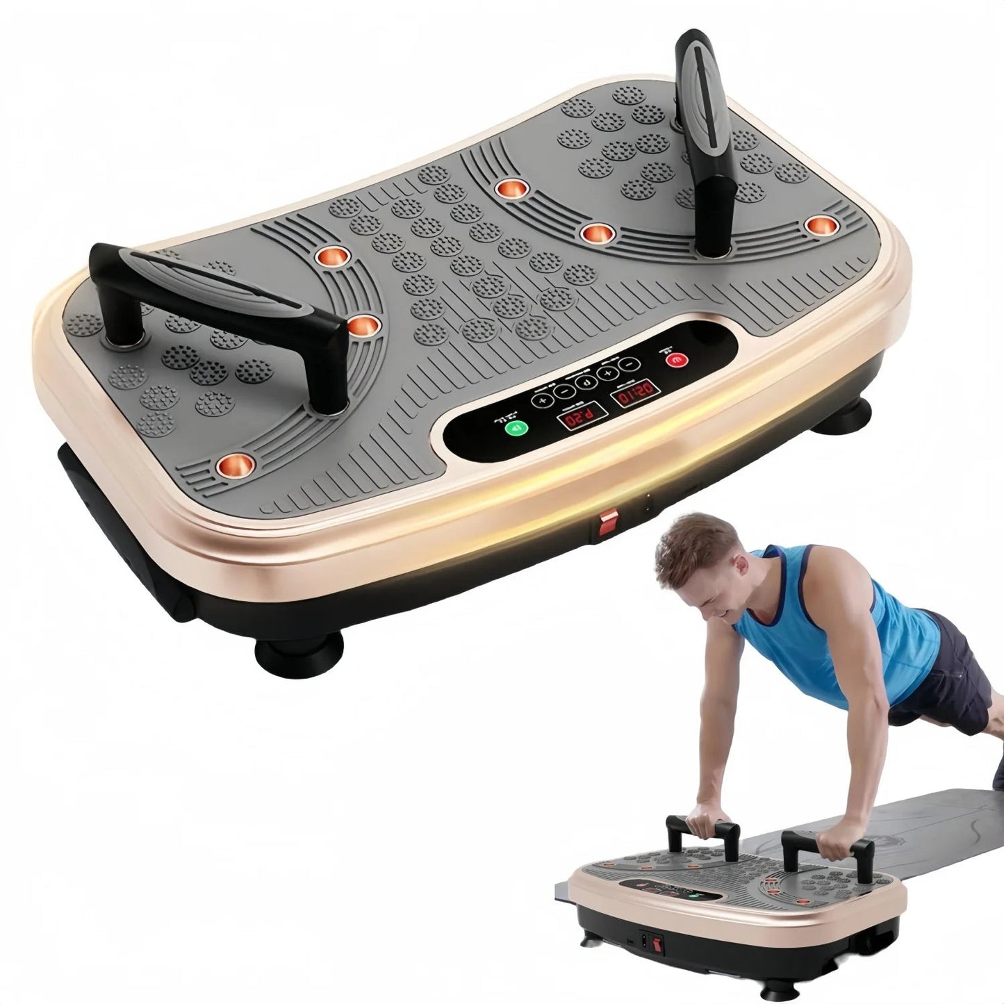 99 - Speed Full Body Vibration Plate Exercise Machine with Removable Handles | TheFormX™ - TheFormX