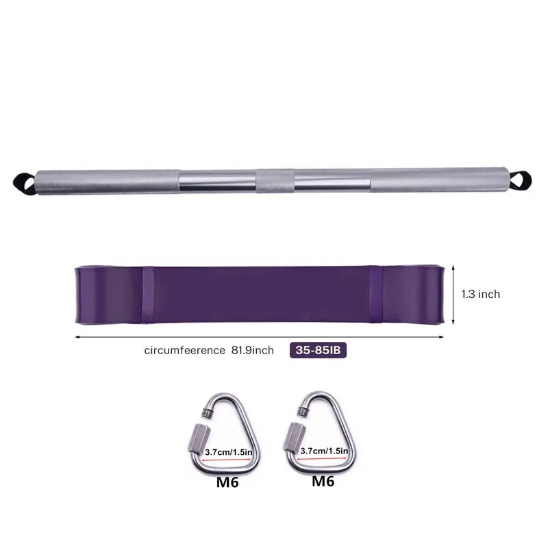 Full-Body Resistance Band Set with Metal Bar | TheFormX™