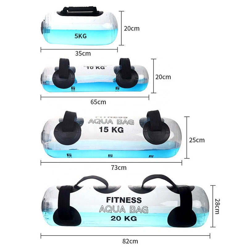 TheFormX™ Transparent Water Dumbbell – Adjustable Weight Training Bag