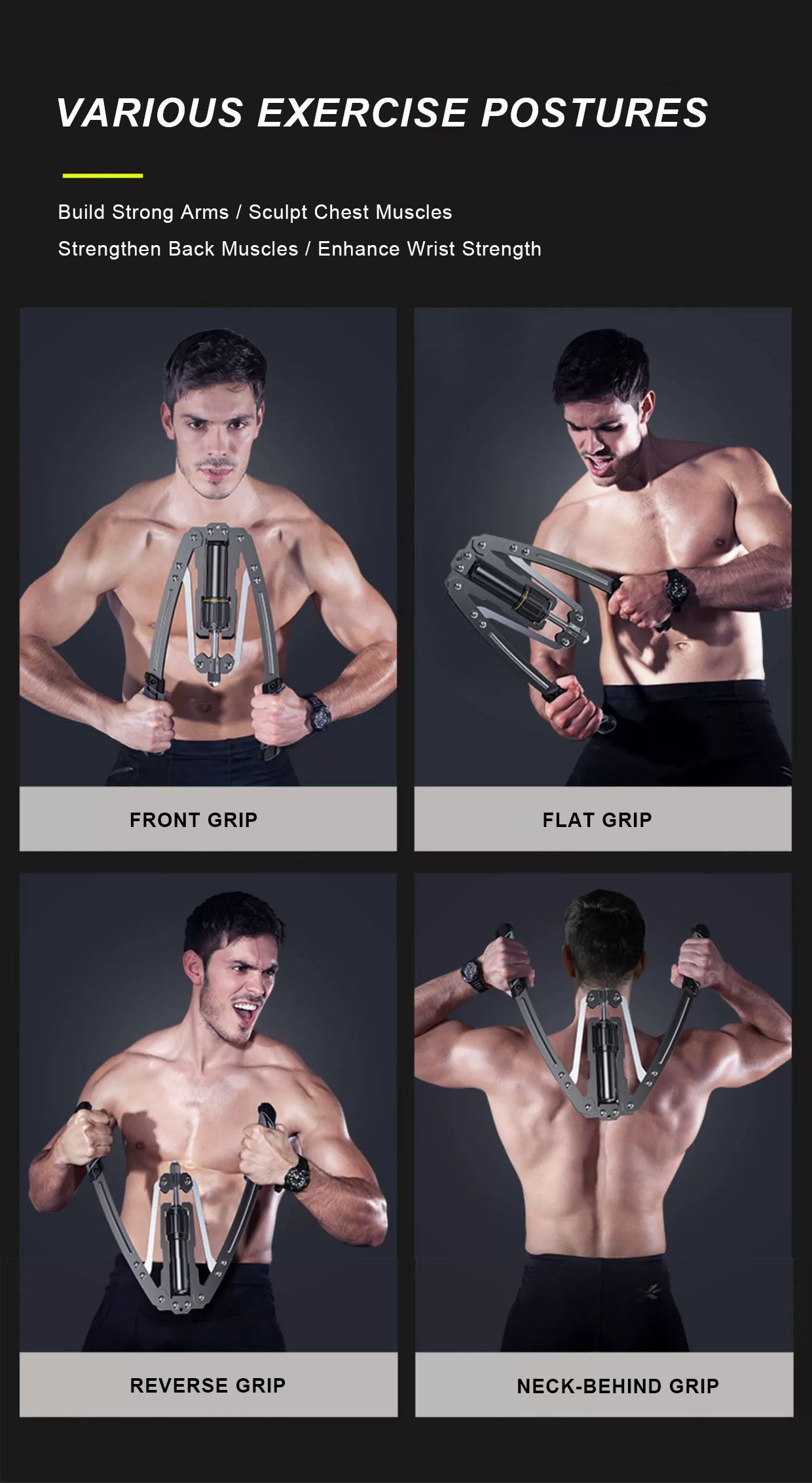 Adjustable Hydraulic Arm Strengthener – 10-200 kg Hand Gripper Strength | TheFormX™