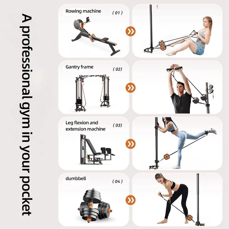 TheFormX™ Multifunctional Portable Power Pump – Compact Home Fitness Kit for Full-Body Training