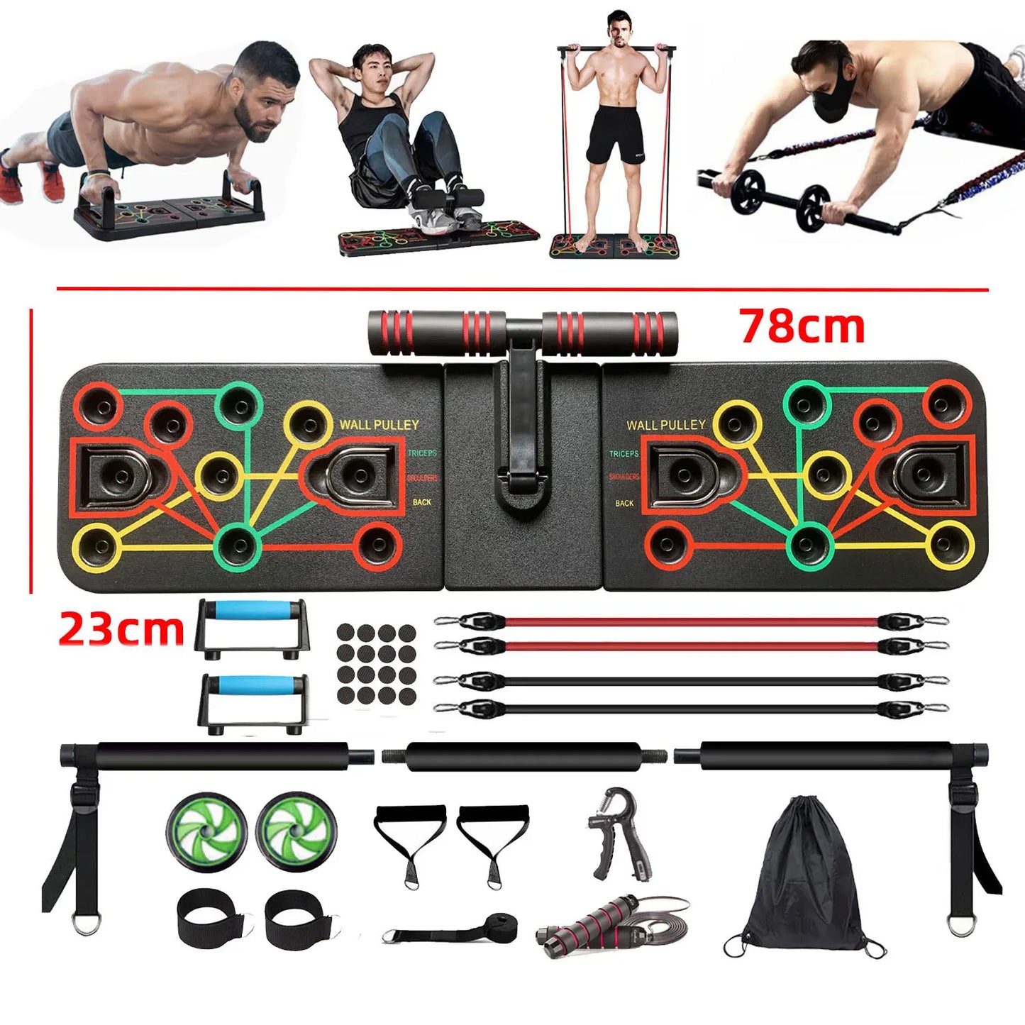 TheFormX™ 2-in-1 Multifunctional Push-Up & Sit-Up Training Board | Full-Body Home Workout System