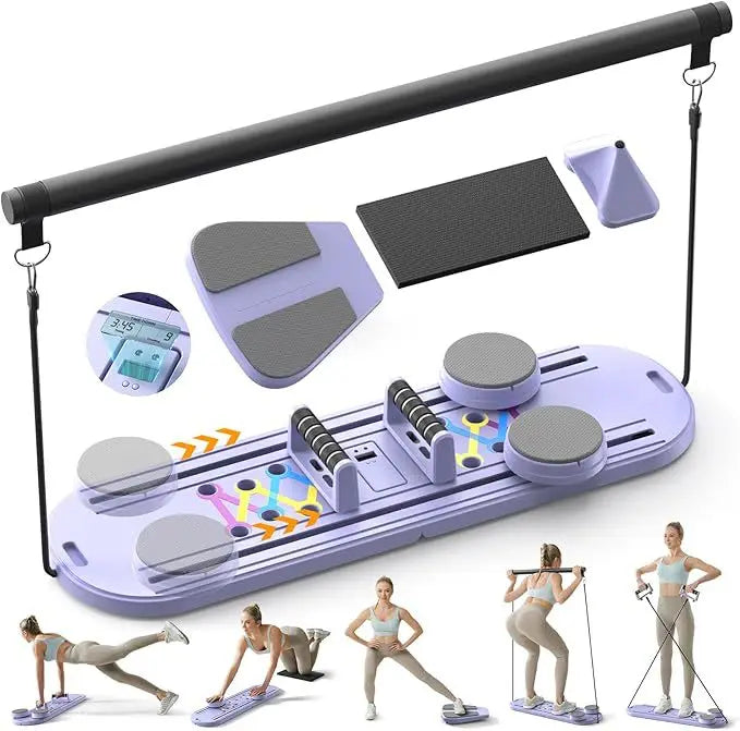 TheFormX™ 6-in-1 Multifunctional Pilates Reformer Board | Foldable Home Gym Trainer