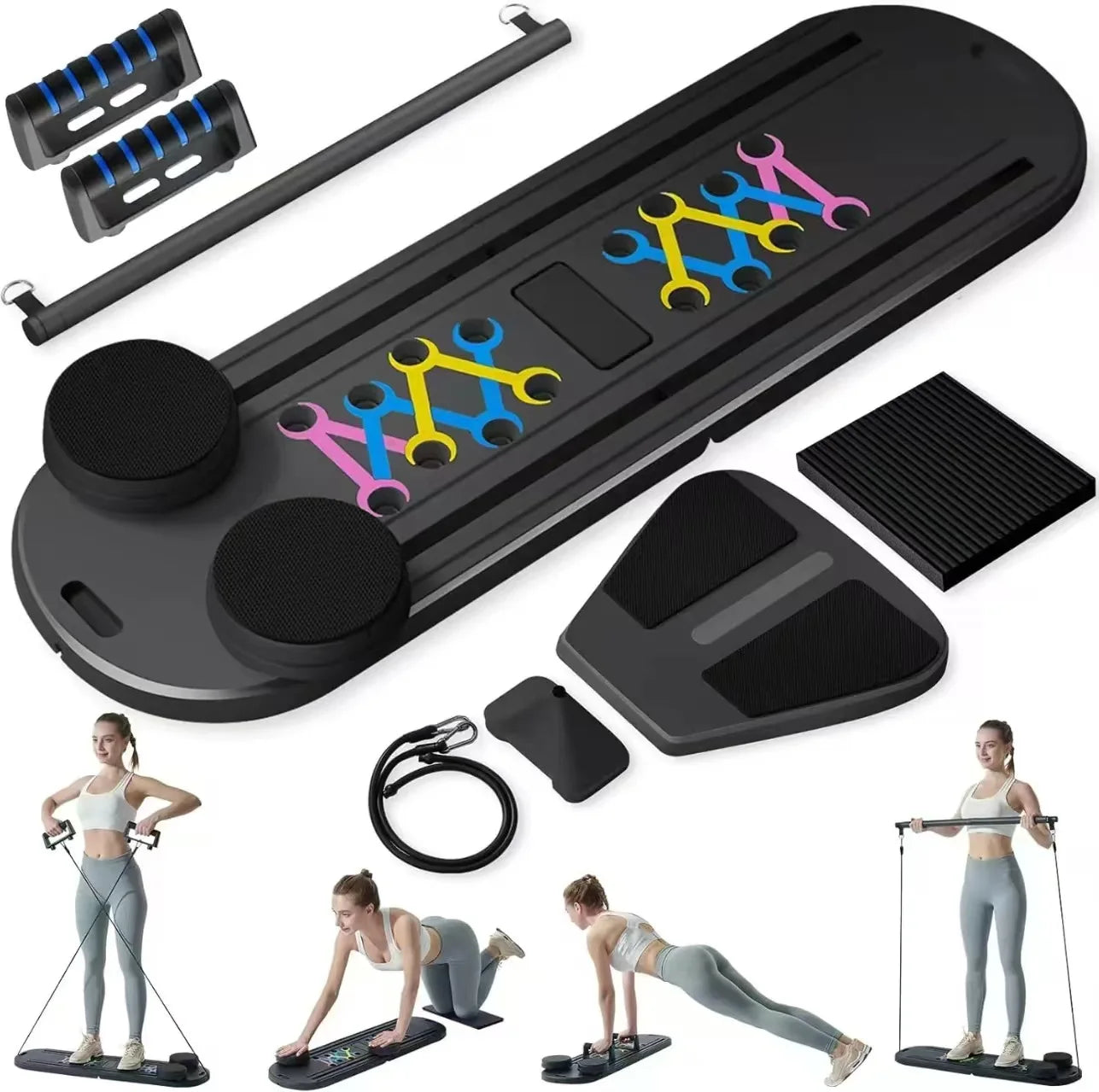 TheFormX™ 6-in-1 Multifunctional Pilates Reformer Board | Foldable Home Gym Trainer