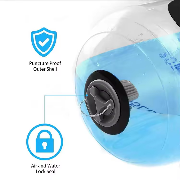 TheFormX™ Transparent Water Dumbbell – Adjustable Weight Training Bag