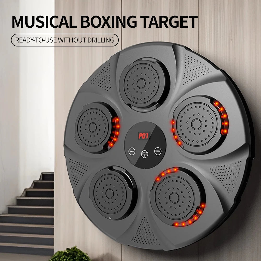 TheFormX™ Interactive Music Boxing Trainer | Wall-Mounted Reflex & Fitness Machine with Gloves