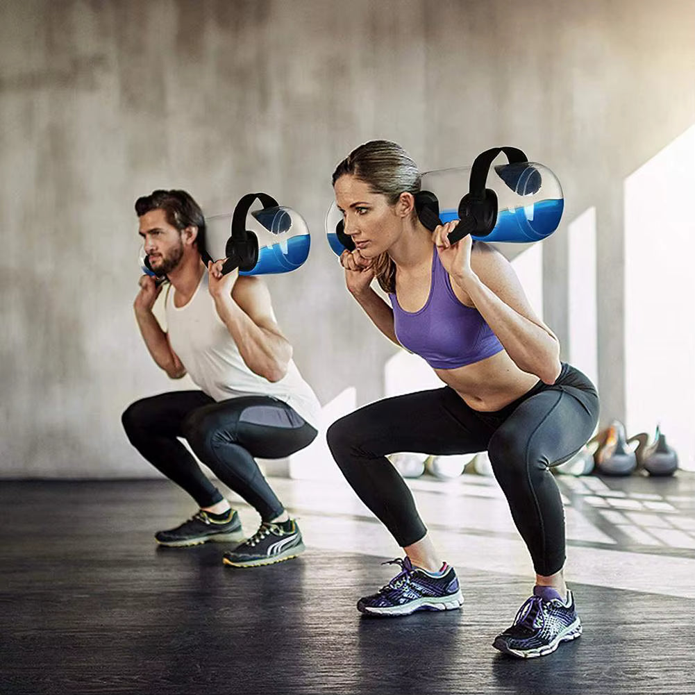 TheFormX™ Transparent Water Dumbbell – Adjustable Weight Training Bag