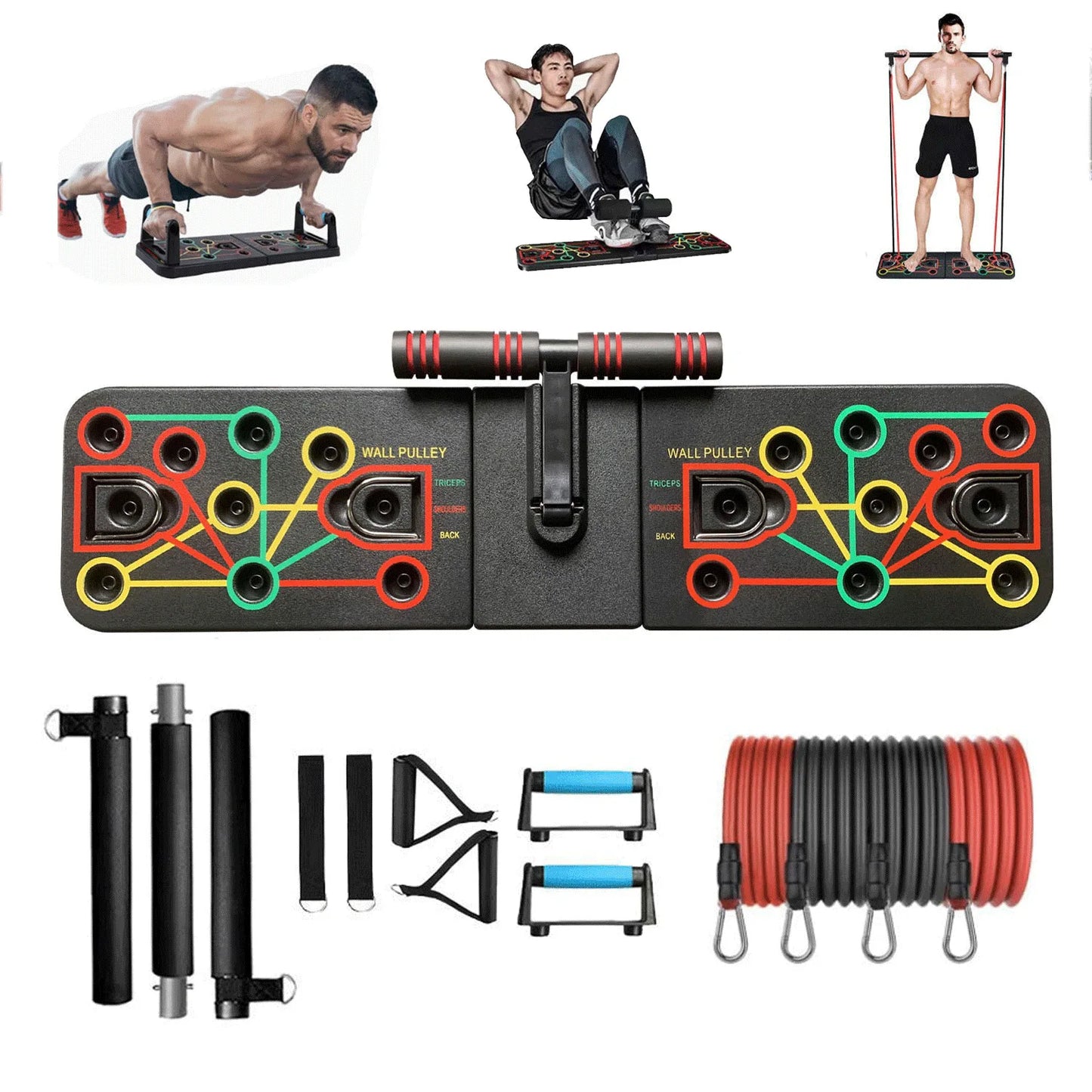 TheFormX™ 2-in-1 Multifunctional Push-Up & Sit-Up Training Board | Full-Body Home Workout System