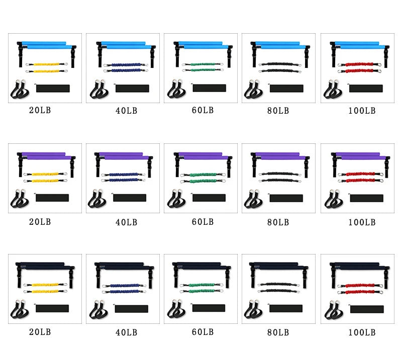 300LBS Multifunctional Resistance Band Bar Set | TheFormX™