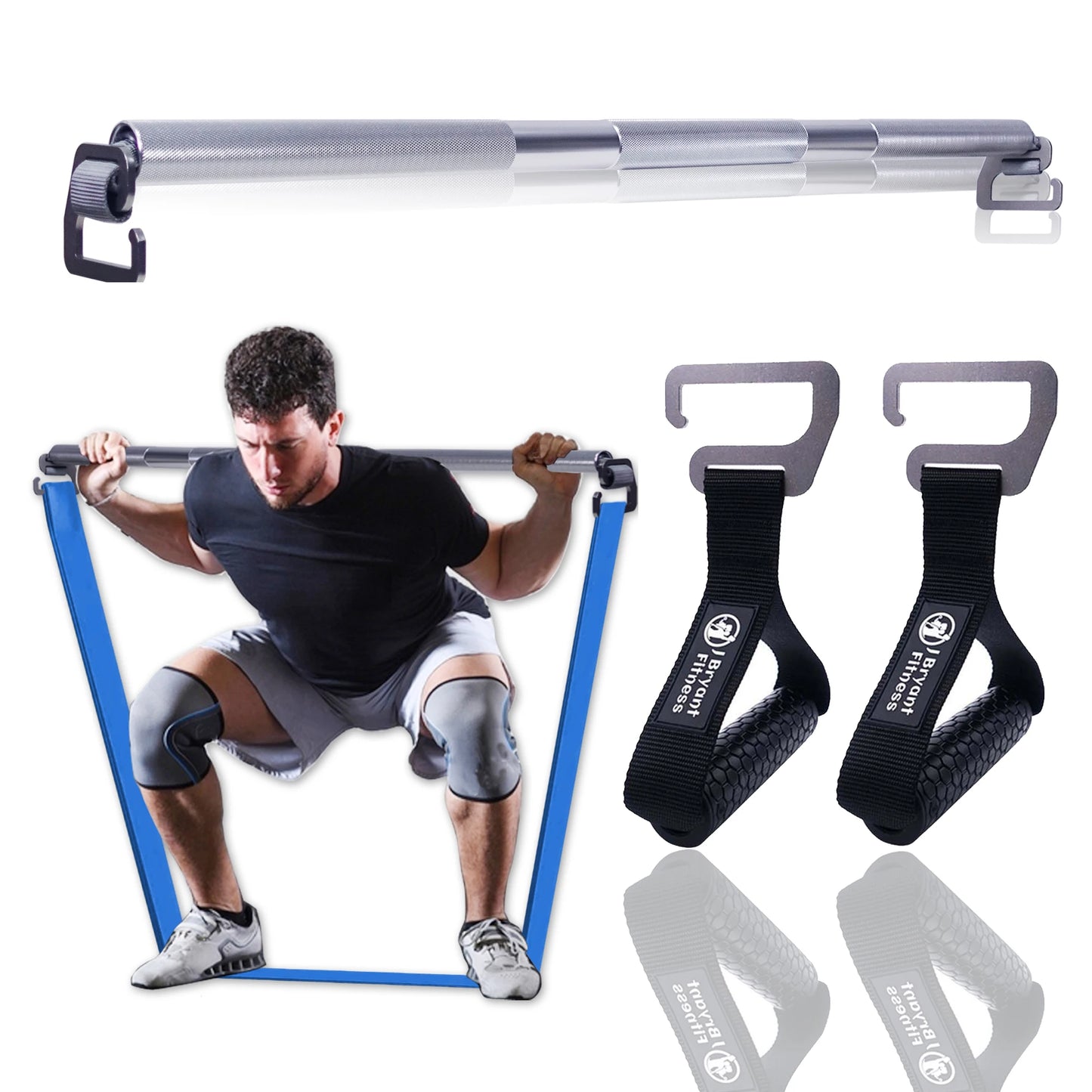 Adjustable 96CM Resistance Band Bar Set | TheFormX™
