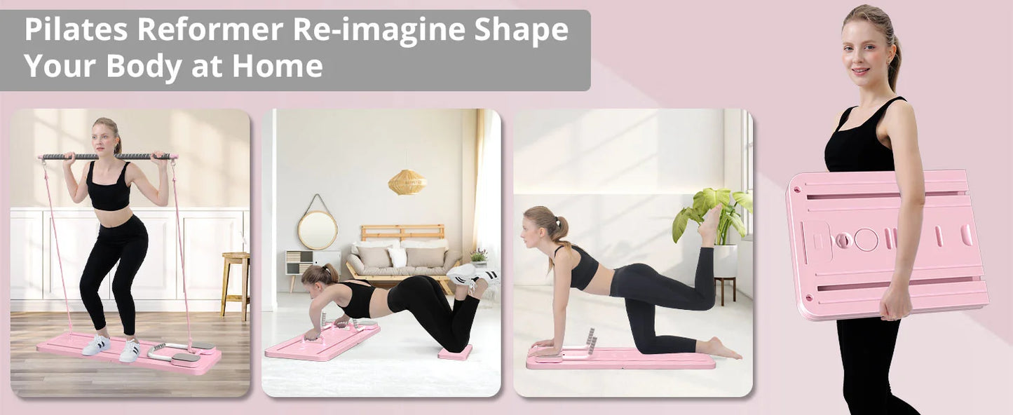 All-in-One Pilates Board with Resistance Bands | TheFormX™