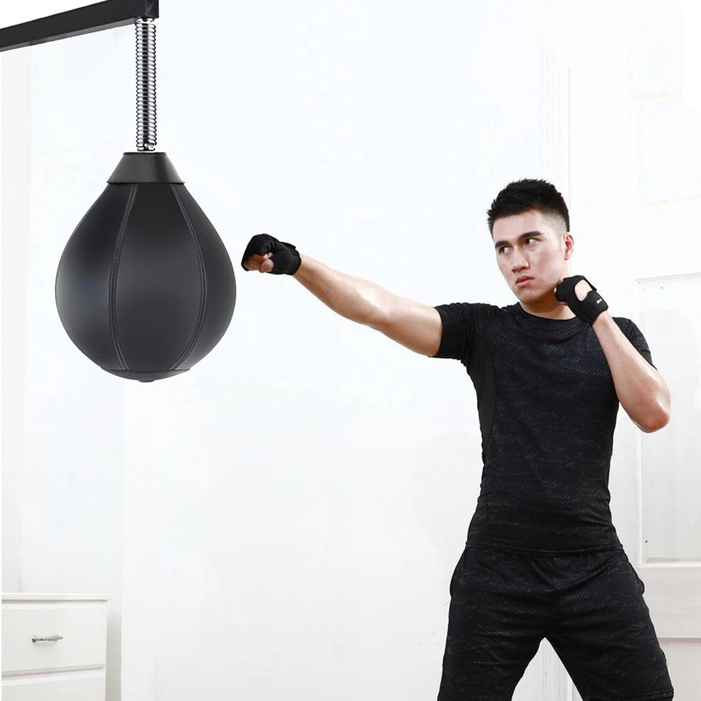 Wall-Mounted Boxing Speed Bag with Strong Suction Base | TheFormX™