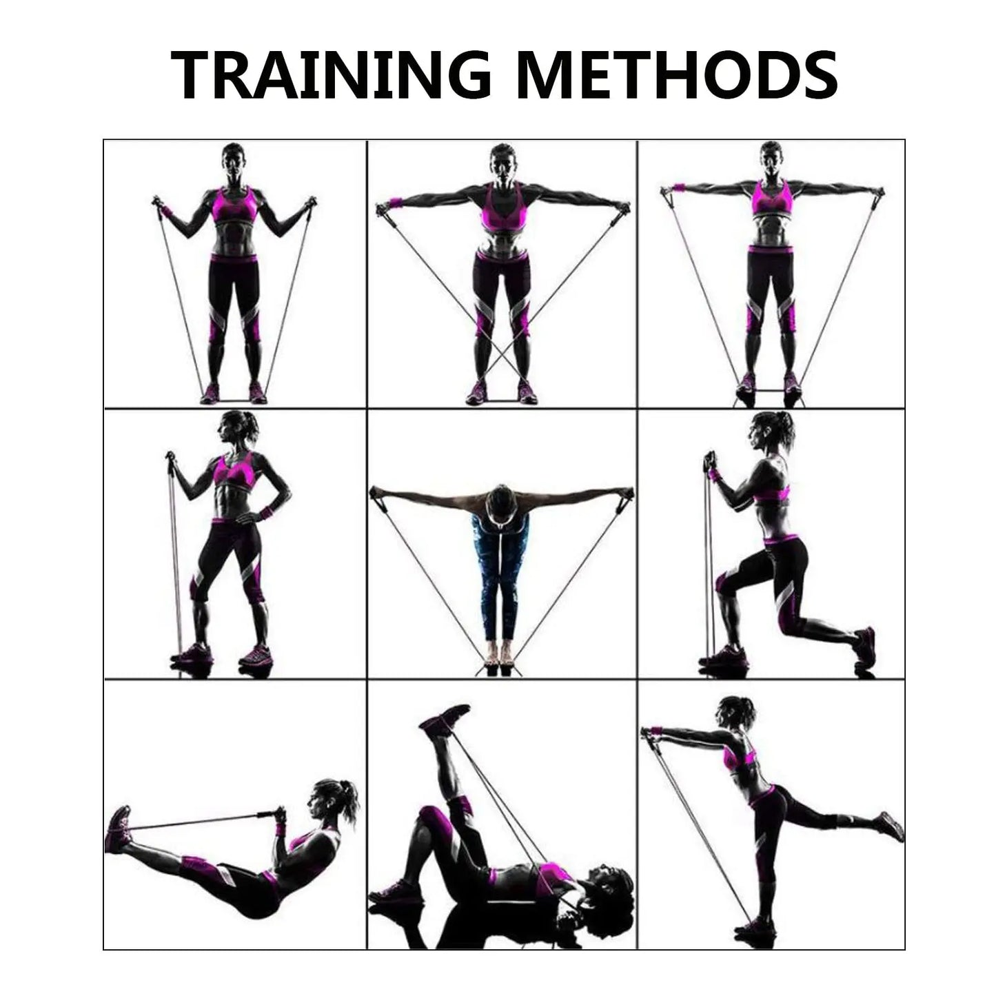 Full-Body Resistance Bands Set with Fitness Bar | TheFormX™