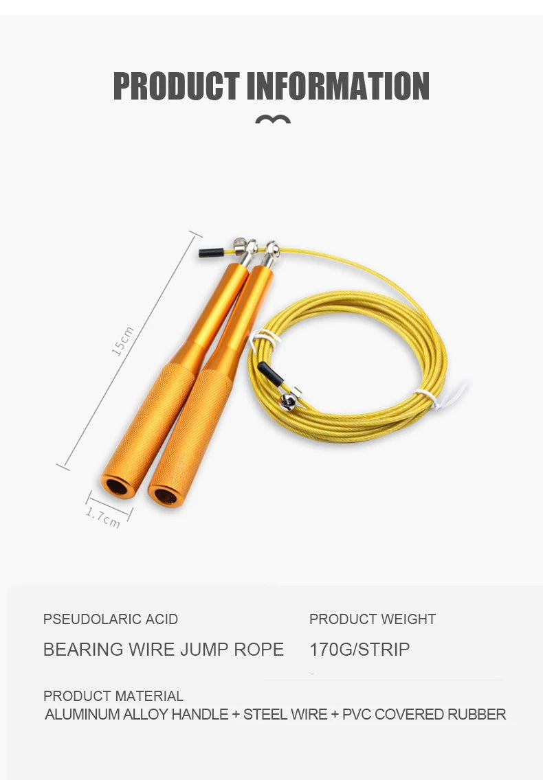 High-Speed Adjustable Aluminum Jump Rope | TheFormX™