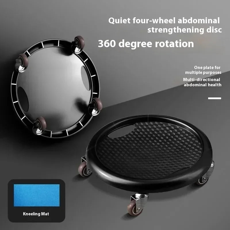 Silent 360° Abdominal Core Trainer – 4-Wheel Ab Roller | TheFormX™