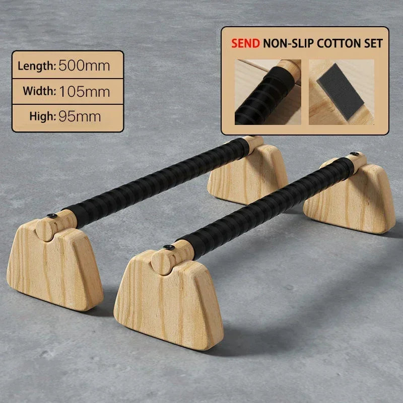 Wooden Push-Up Bars | 20–50cm | TheFormX™