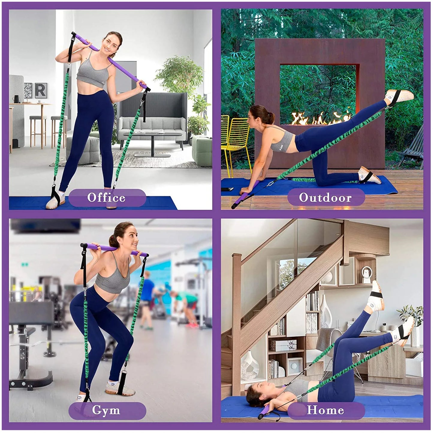 300LBS Multifunctional Resistance Band Bar Set | TheFormX™