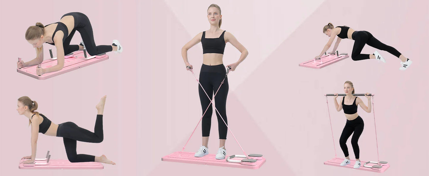 All-in-One Pilates Board with Resistance Bands | TheFormX™