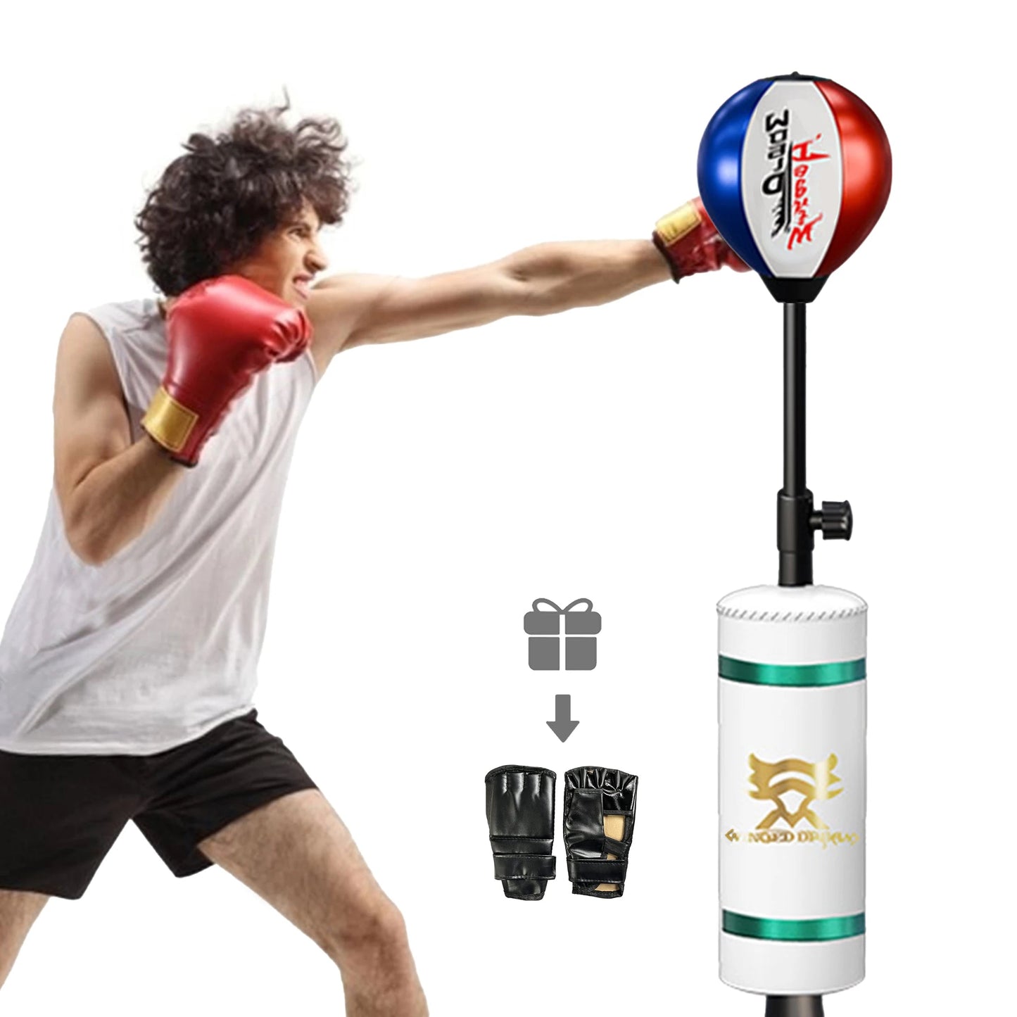 Adjustable Boxing Reflex Trainer with Gloves | TheFormX™