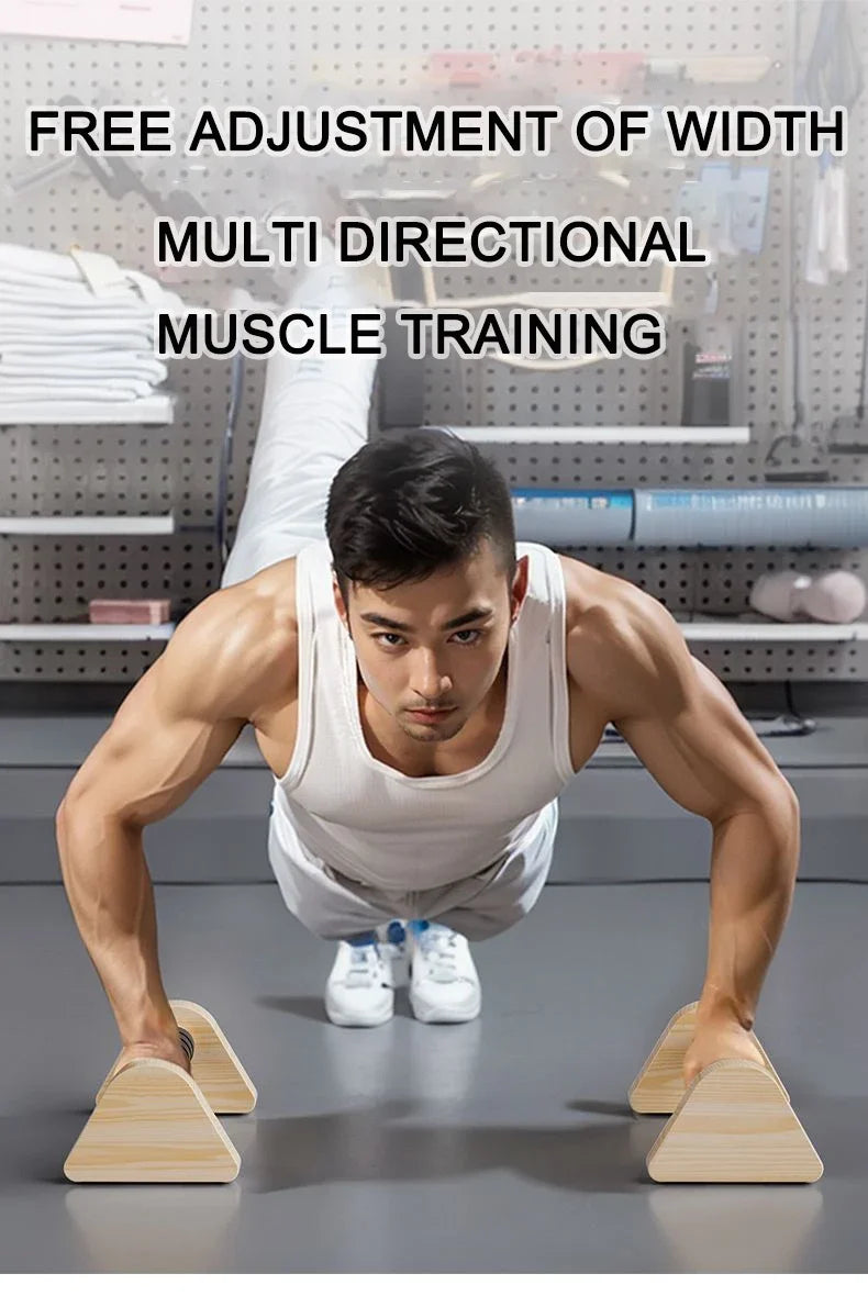 Premium Wooden Push-Up Bars | TheFormX™