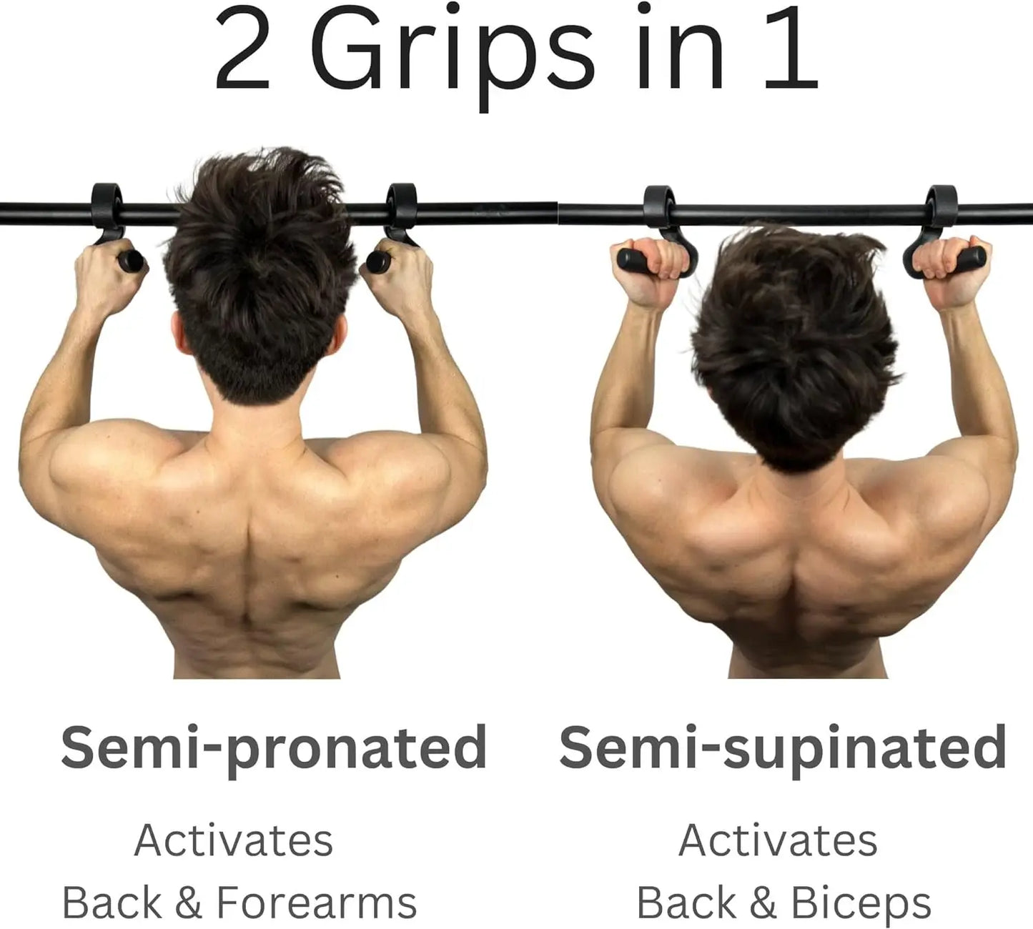 Ergonomic Pull-Up Hand Grip Hooks | TheFormX™