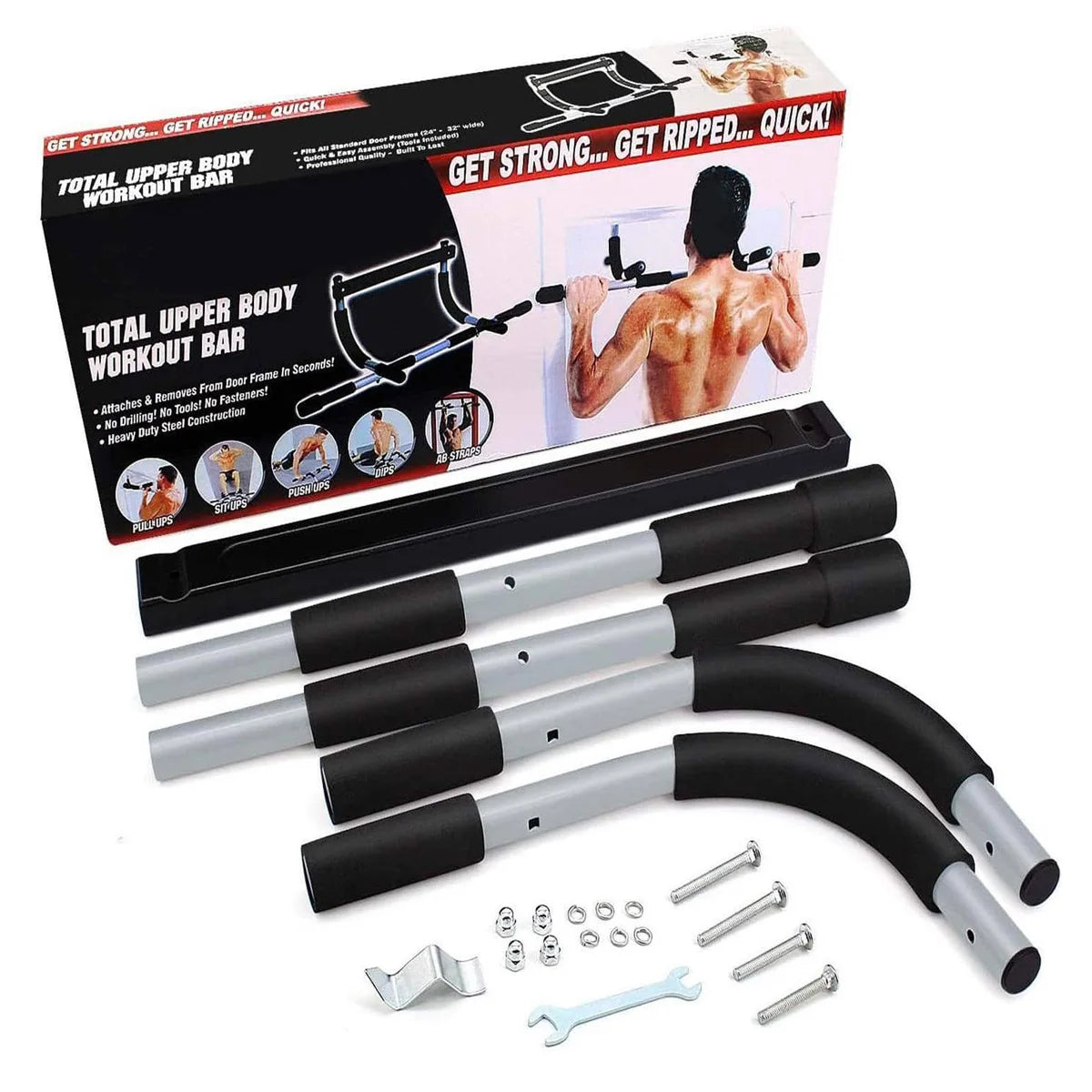 Heavy-Duty Wall-Mounted Pull-Up Bar | TheFormX™