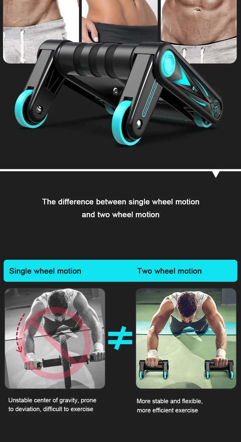 Multifunctional Foldable Abdominal Roller Wheel | TheFormX™