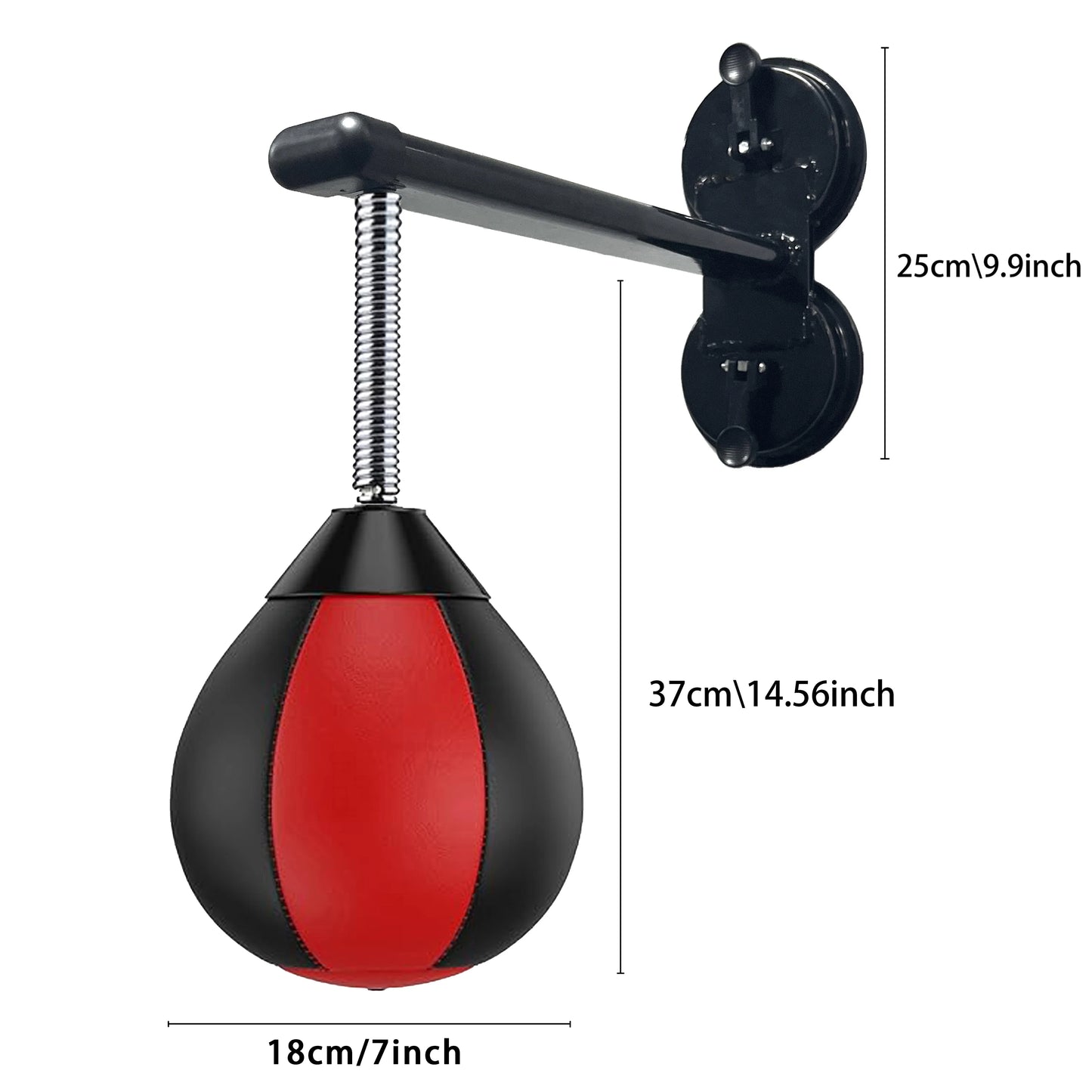 Wall-Mounted Boxing Speed Bag with Strong Suction Base | TheFormX™