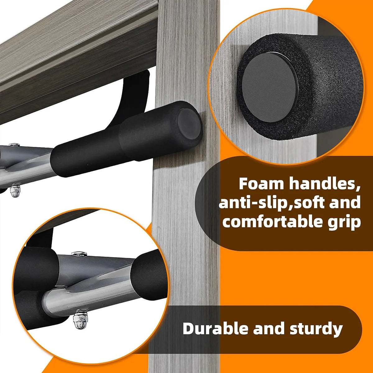 Heavy-Duty Wall-Mounted Pull-Up Bar | TheFormX™
