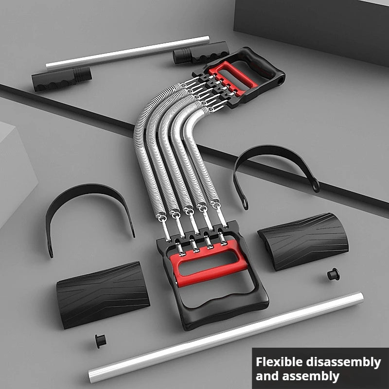 Heavy-Duty Adjustable Chest Expander – Dual & Triple Spring Resistance Bands | TheFormX™