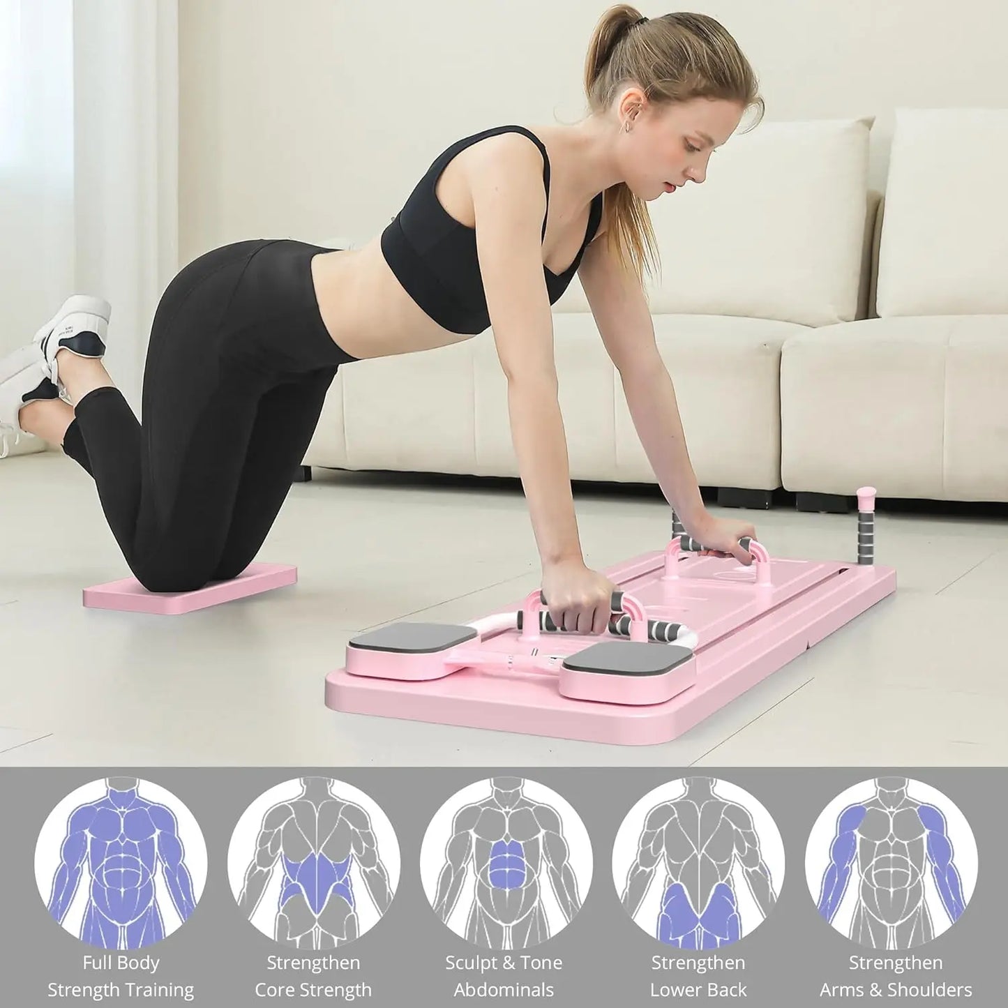 All-in-One Pilates Board with Resistance Bands | TheFormX™