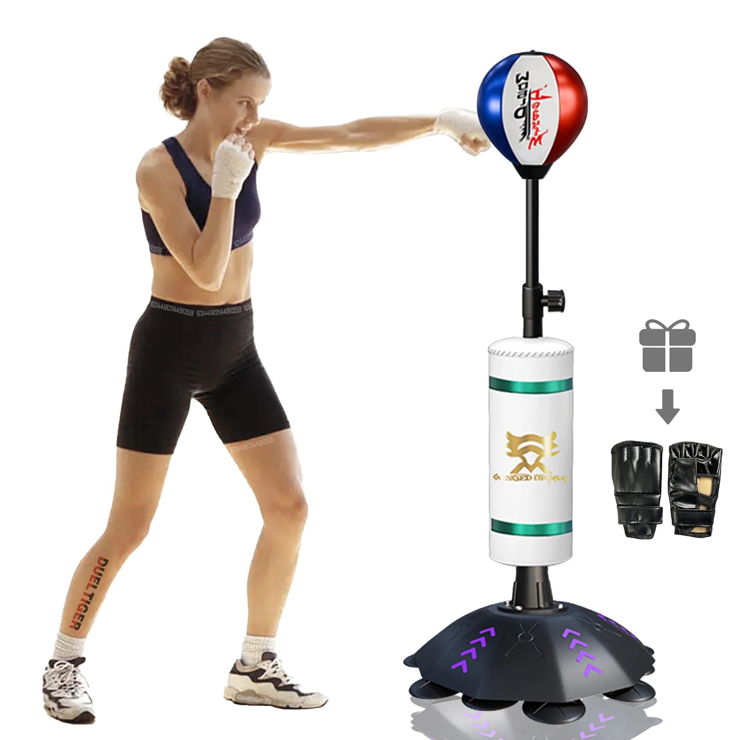 Adjustable Boxing Reflex Trainer with Gloves | TheFormX™