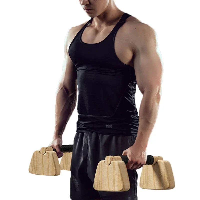 Wooden Push-Up Bars | 20–50cm | TheFormX™