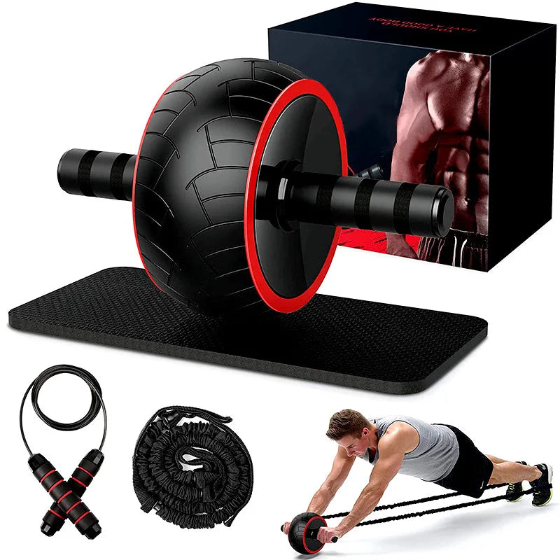 Ab Roller Wheel Kit – Anti-Slip Core Strength Trainer with Rebound & Detachable Handle | TheFormX™