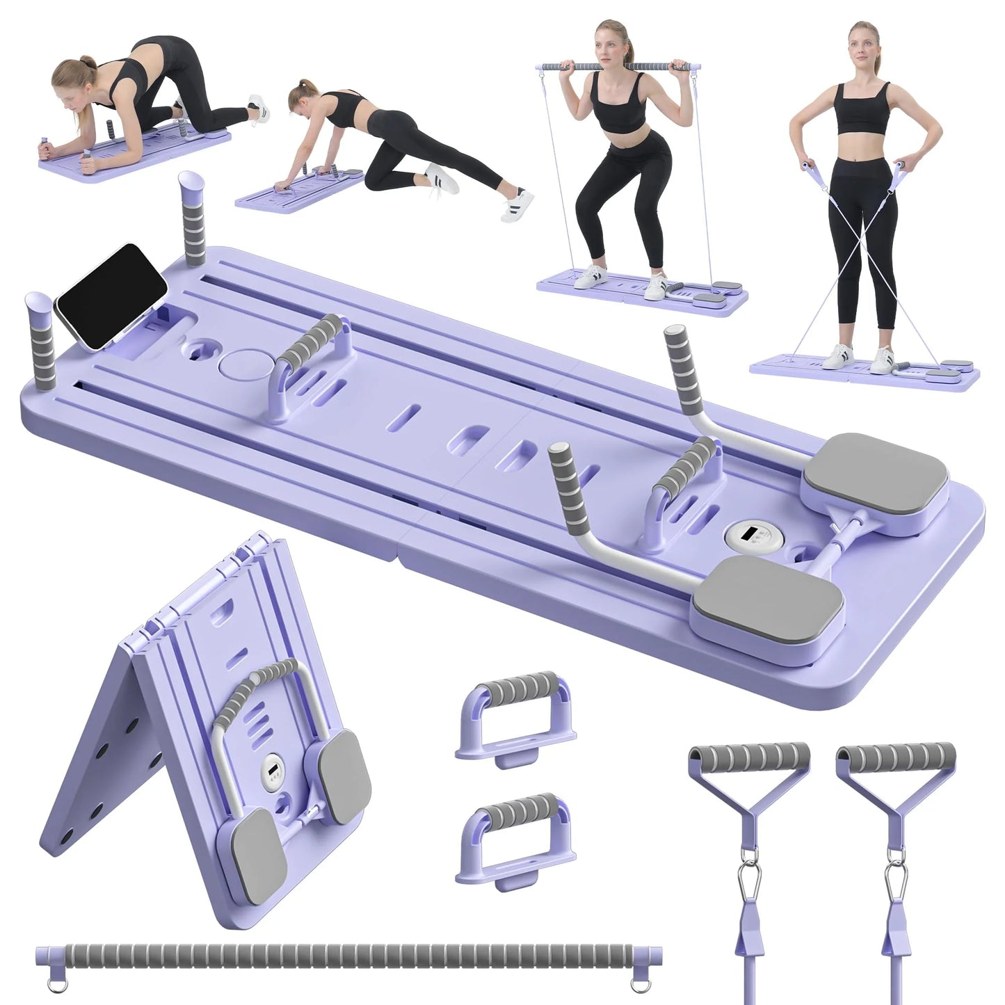 All-in-One Pilates Board with Resistance Bands | TheFormX™