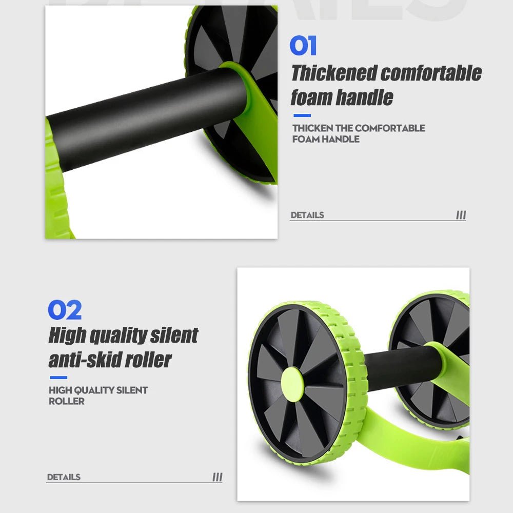 Ab Roller Core Trainer with Resistance Bands & Knee Pad | TheFormX™ - TheFormX