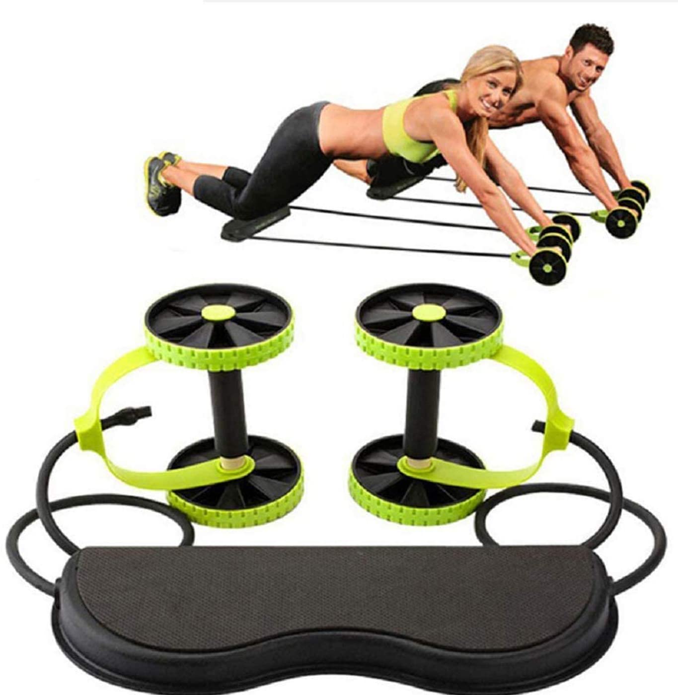Ab Roller Core Trainer with Resistance Bands & Knee Pad | TheFormX™ - TheFormX
