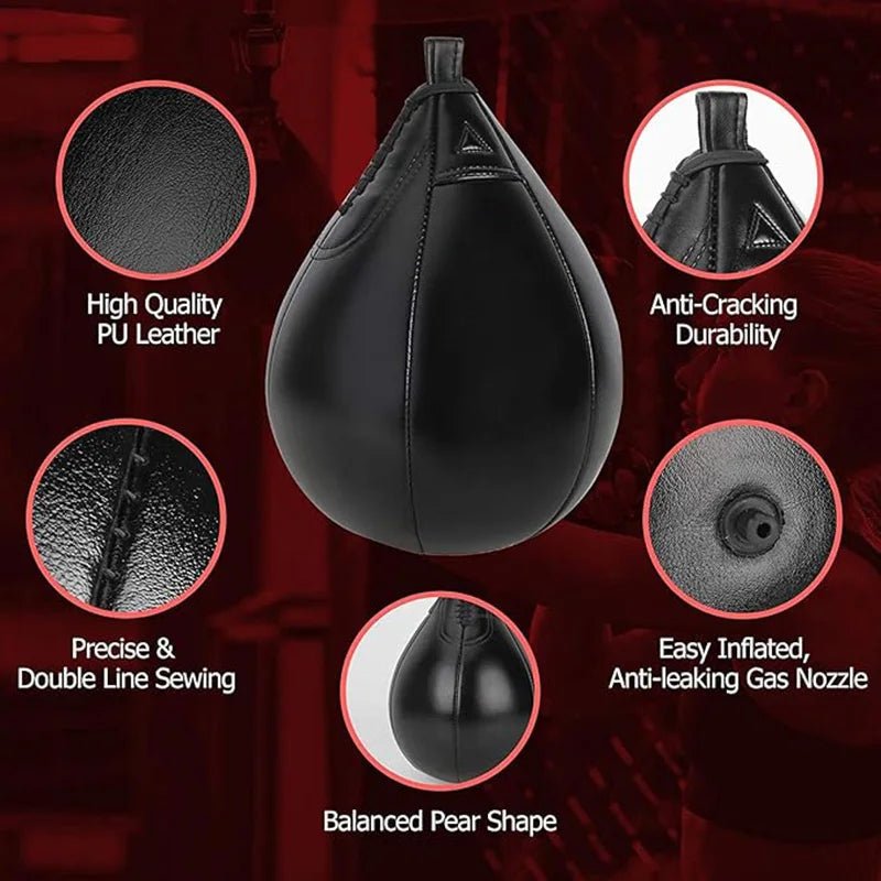 Adjustable 360° Boxing Speed Training Pear Ball with Swivel Mount | TheFormX™ - TheFormX