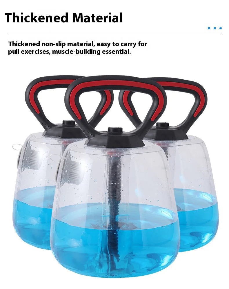 Adjustable Water - Filled Kettlebell Dumbbell – Up to 8KG – Transparent PVC | TheFormX™ - TheFormX