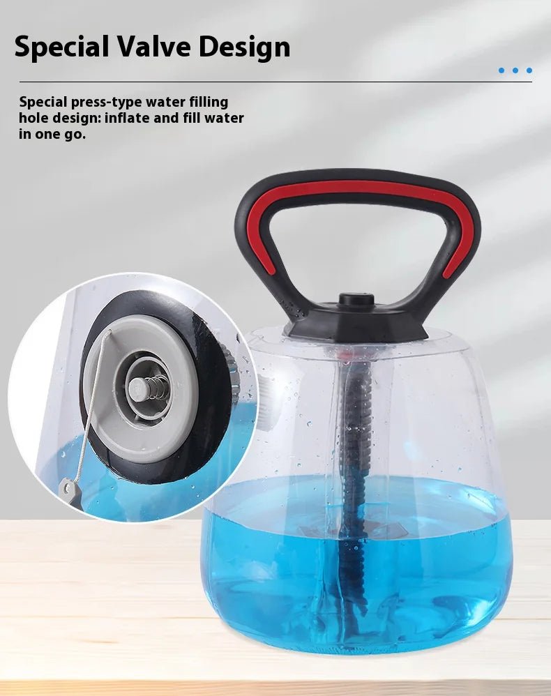 Adjustable Water - Filled Kettlebell Dumbbell – Up to 8KG – Transparent PVC | TheFormX™ - TheFormX
