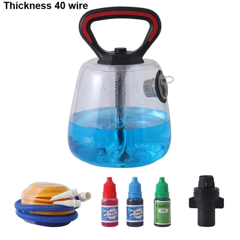 Adjustable Water - Filled Kettlebell Dumbbell – Up to 8KG – Transparent PVC | TheFormX™ - TheFormX