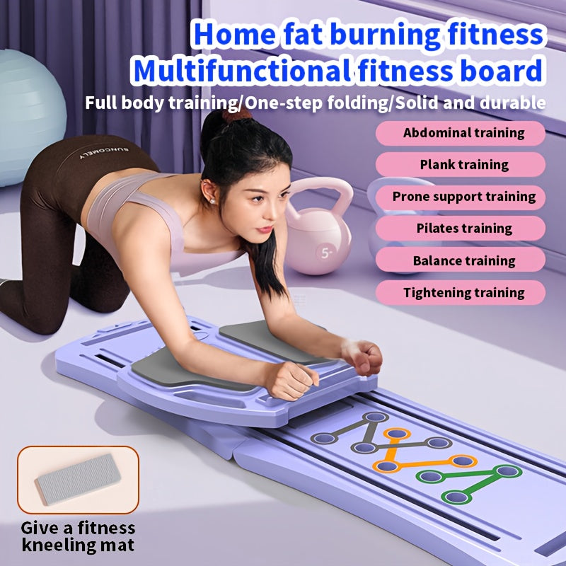 TheFormX 8-in-1 Home Gym Fitness Board with Resistance Bands, Balance Bar & Core Trainer
