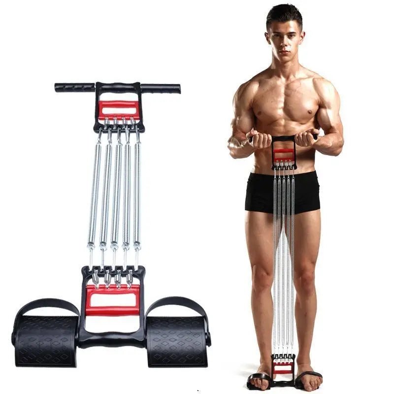 Heavy - Duty Adjustable Chest Expander – Dual & Triple Spring Resistance Bands | TheFormX™ - TheFormX