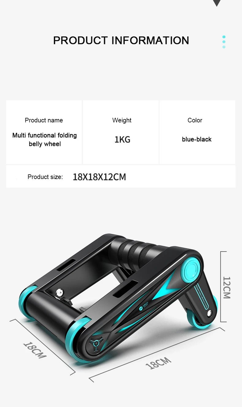 Multifunctional Foldable Abdominal Roller Wheel | TheFormX™ - TheFormX
