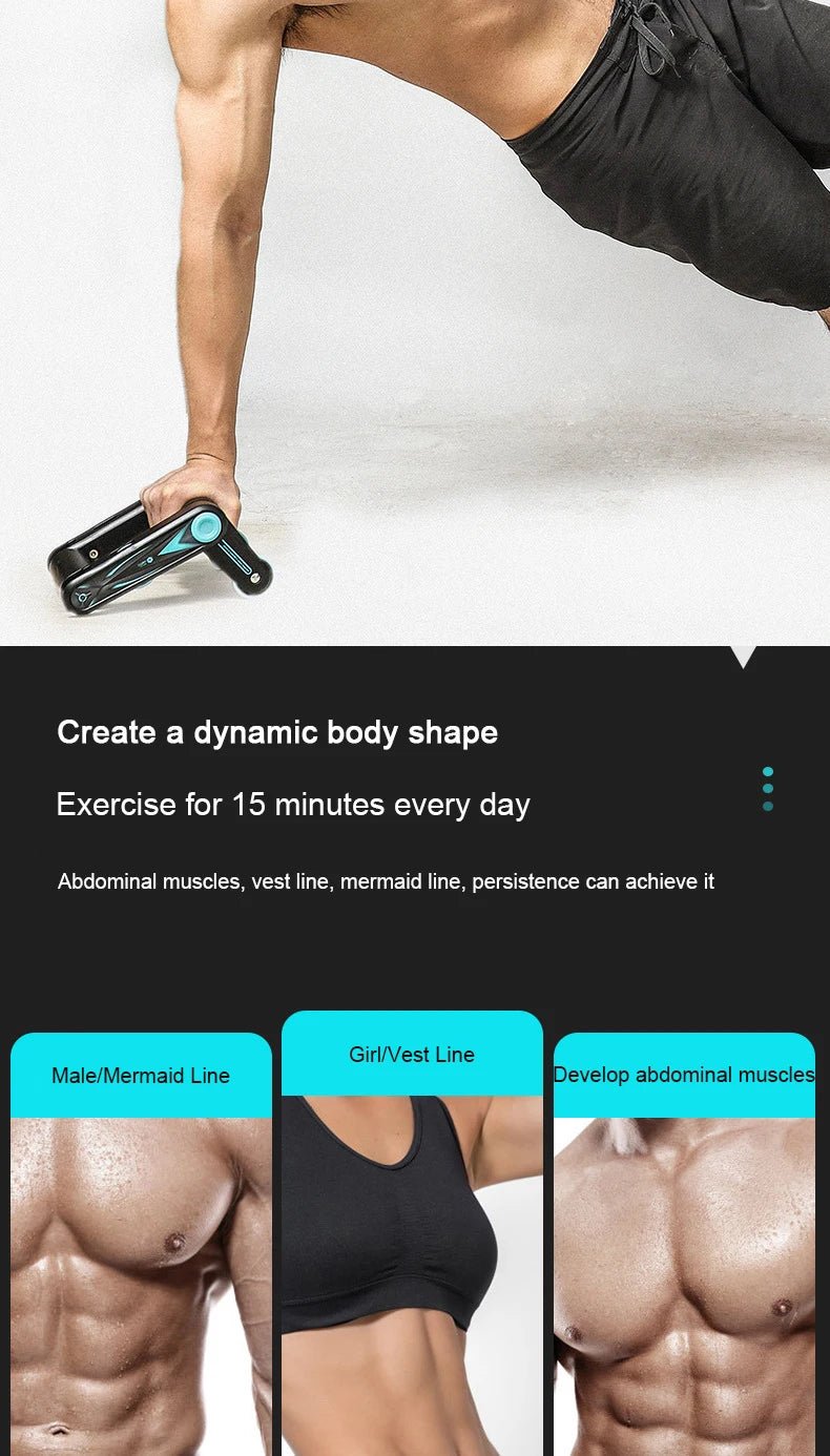 Multifunctional Foldable Abdominal Roller Wheel | TheFormX™ - TheFormX