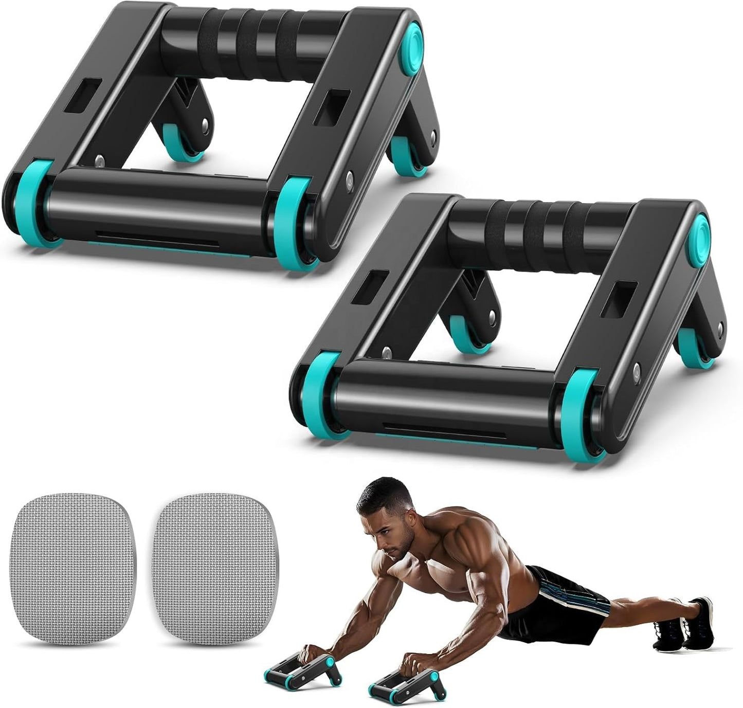 Multifunctional Foldable Abdominal Roller Wheel | TheFormX™ - TheFormX